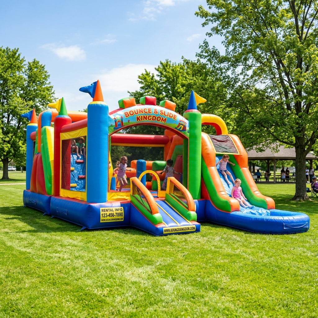 Colorful bounce house for rent in NJ