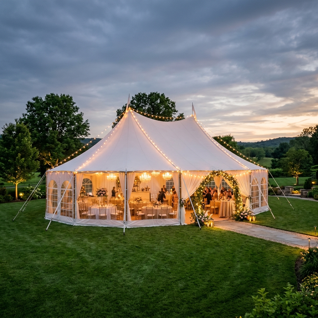 Party tent, tables, and chairs for rent in New Jersey